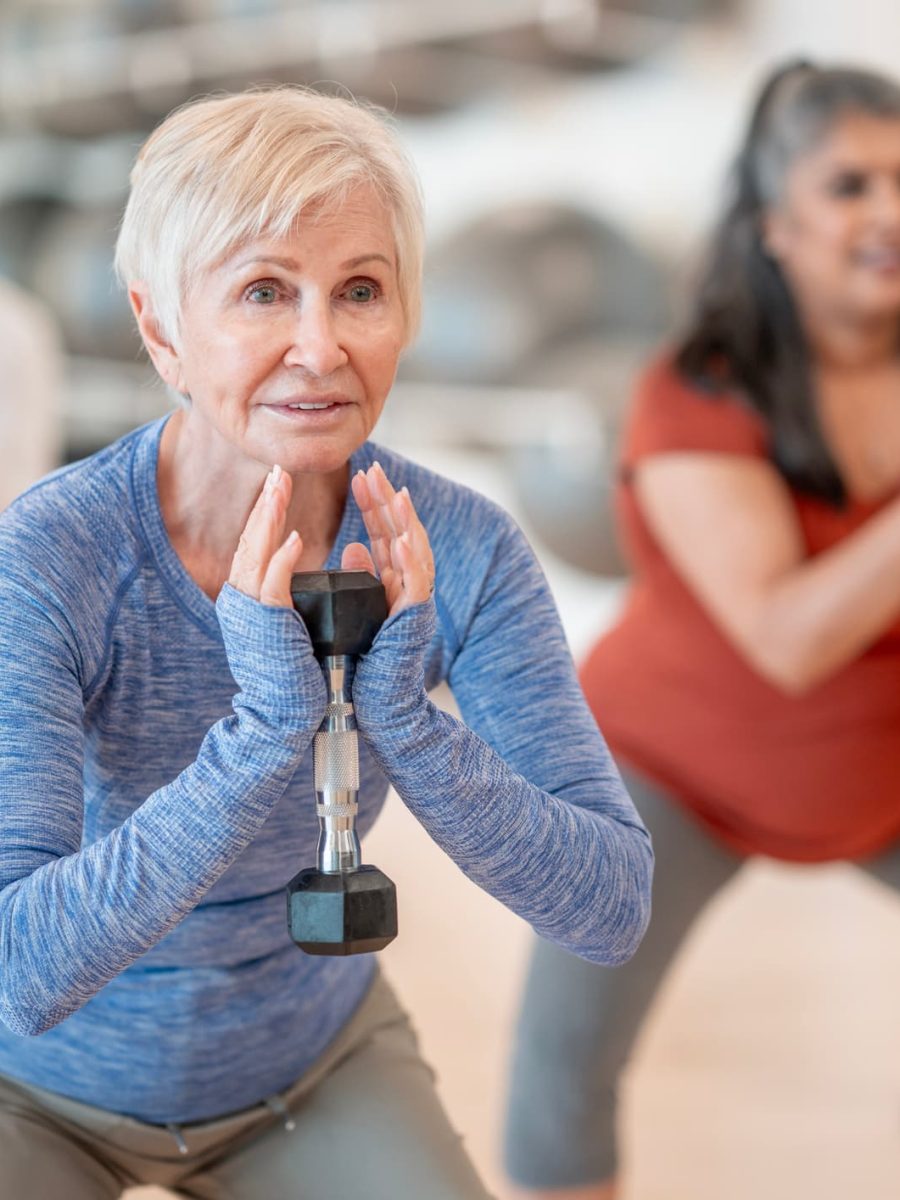 Residents enjoying a toast at an event