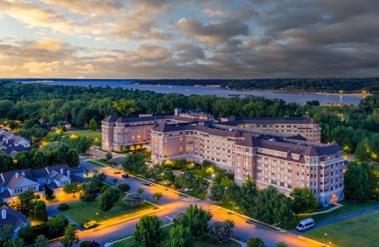 Evening View of The Sinclair at Dusk